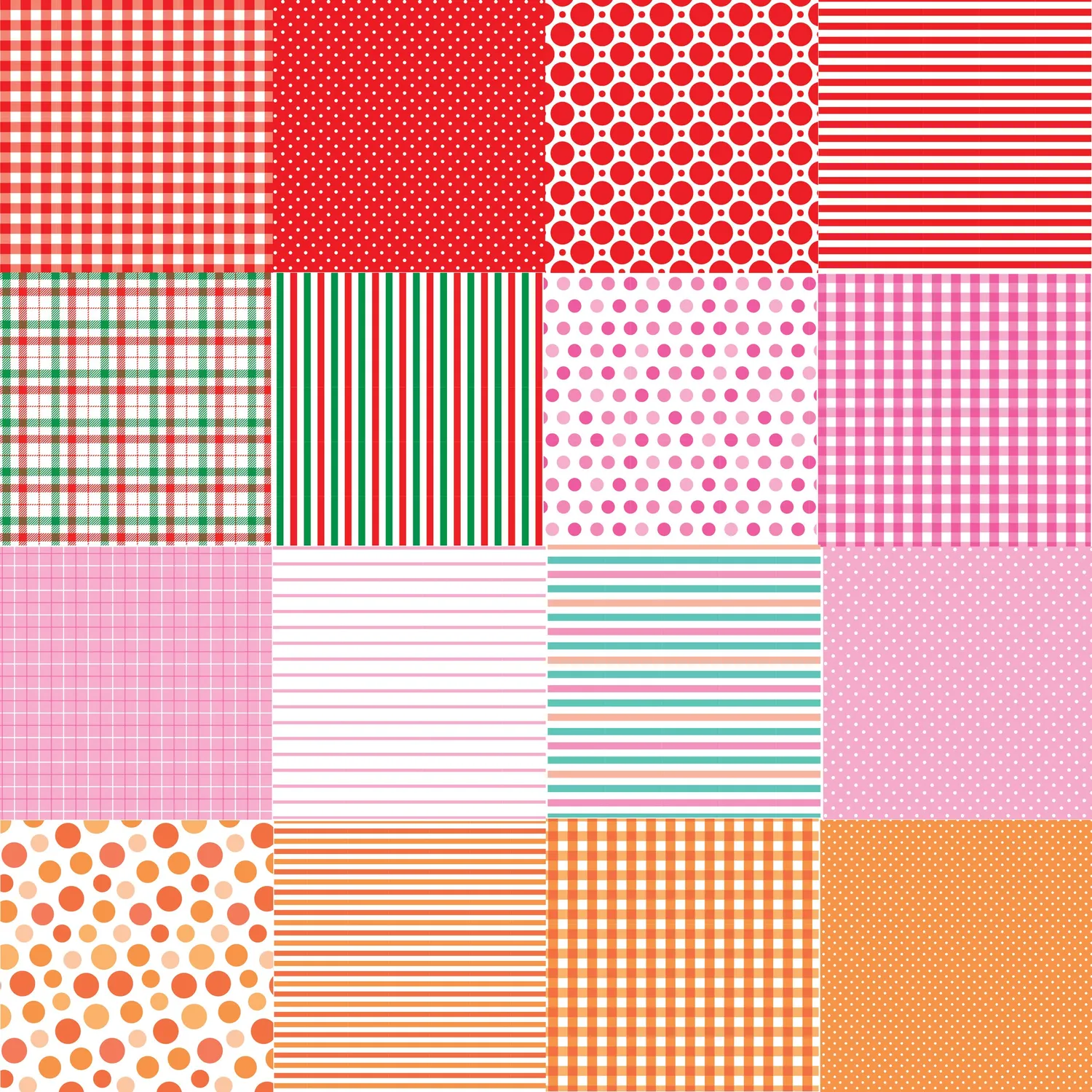 Peter Pauper Press Stripes Dots Plaids papirblokk 64 ark