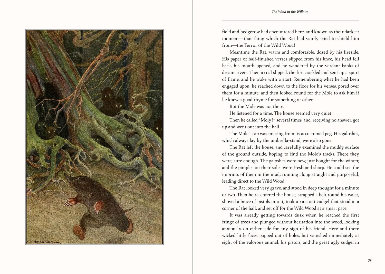 Peter Pauper Press Wind in the Willows gavebok innbundet gullsnitt