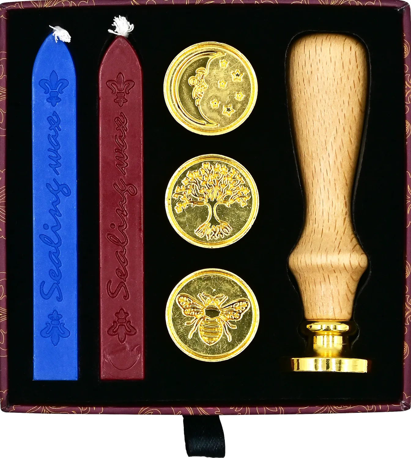 Peter Pauper Press Sealing Wax stempelsett 4 stempler voks