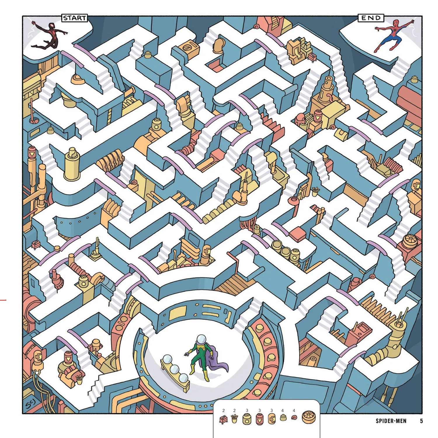 Marvel Spider-Verse Mazes pocket labyrintbok