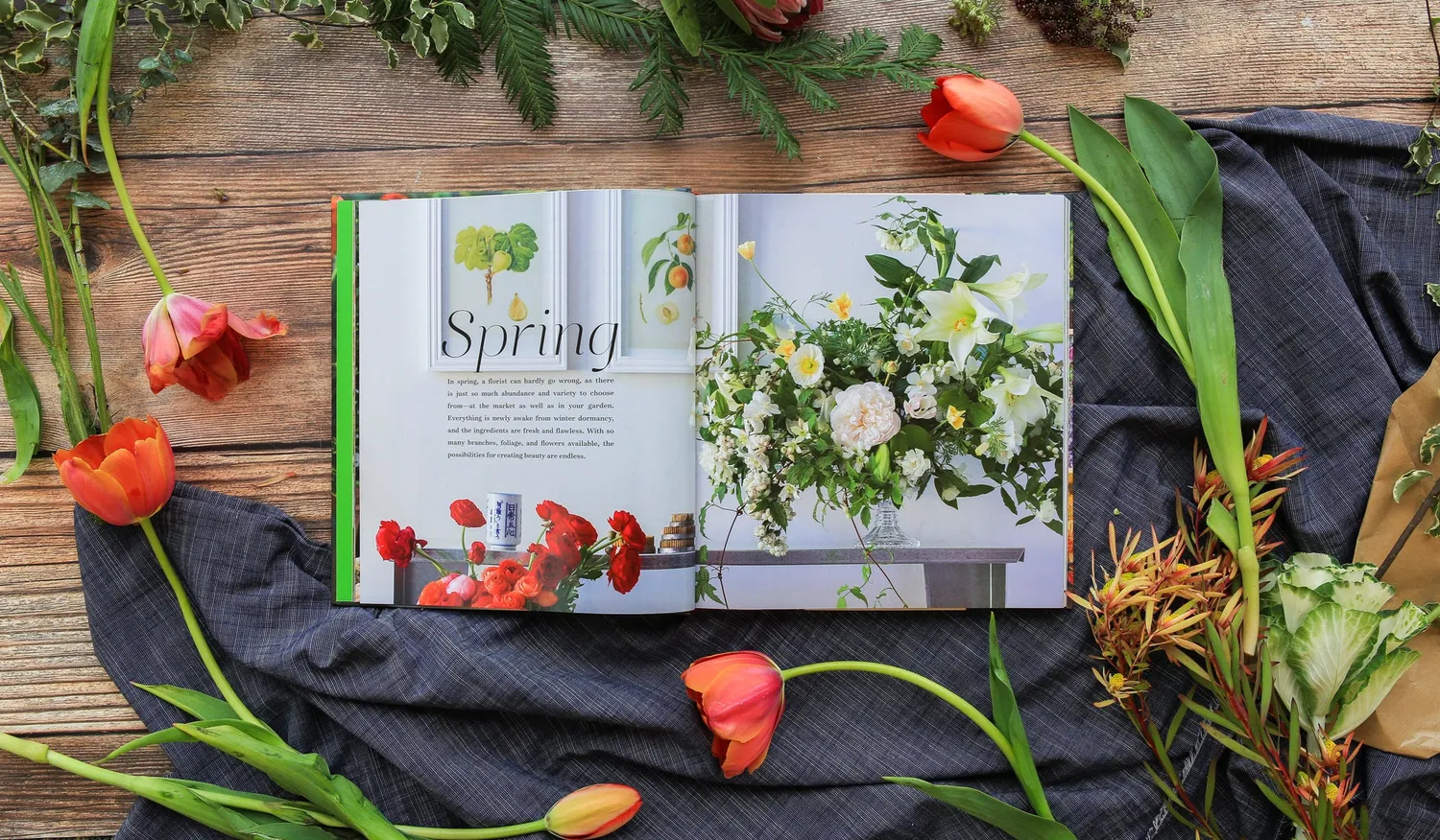 Abrams Color Me Floral blomsterbok innbundet monokrom