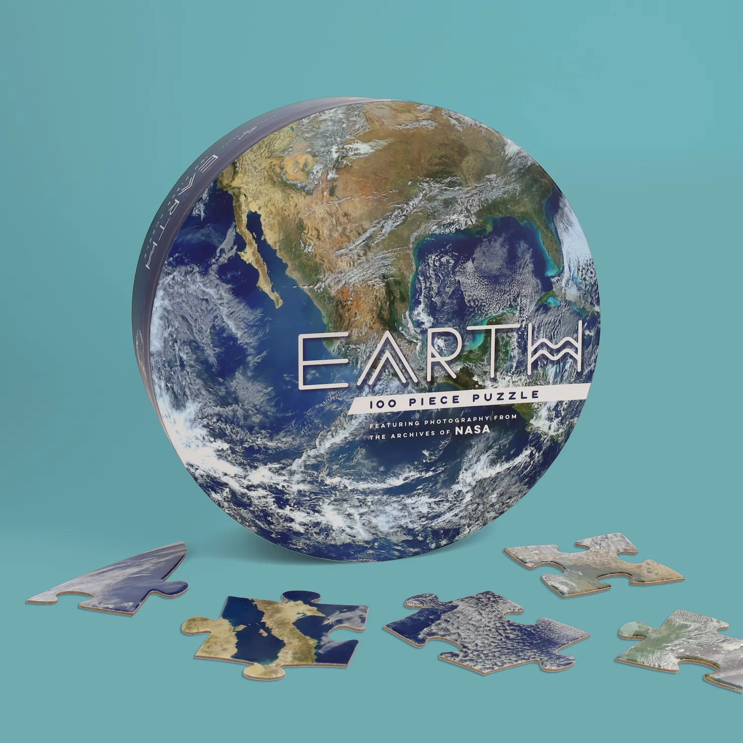 Abrams Earth puslespill 100 brikker rundt NASA