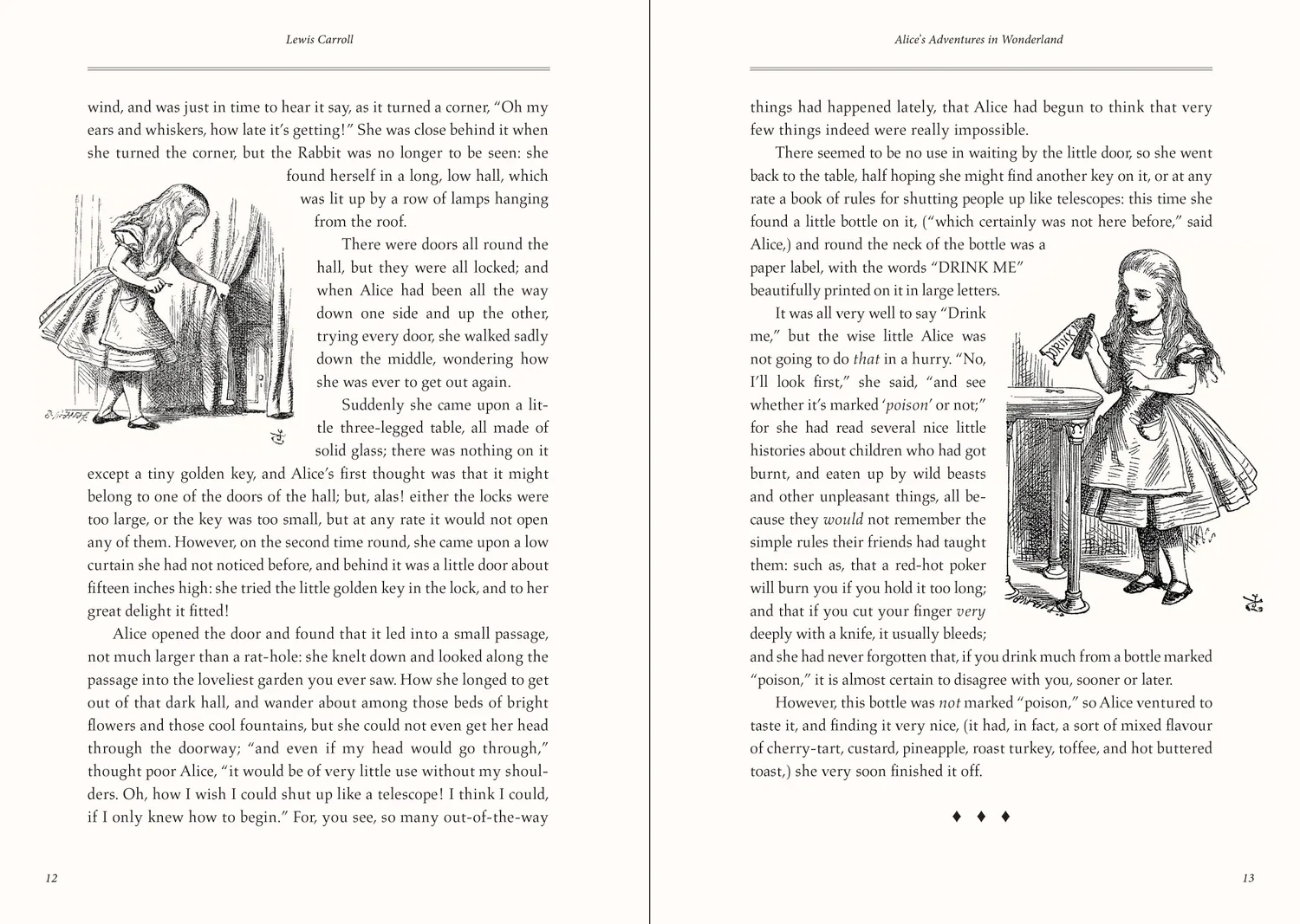 Peter Pauper Press Alice's Adventures bok gaveutgave