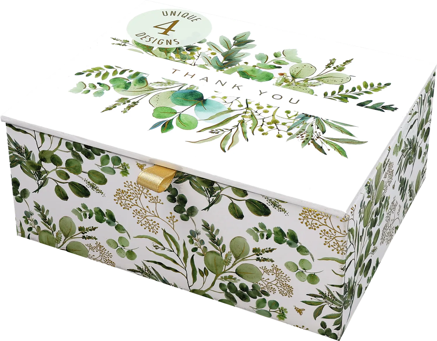 Peter Pauper Press Eucalyptus Premium takkekort 20 stk gullfolie