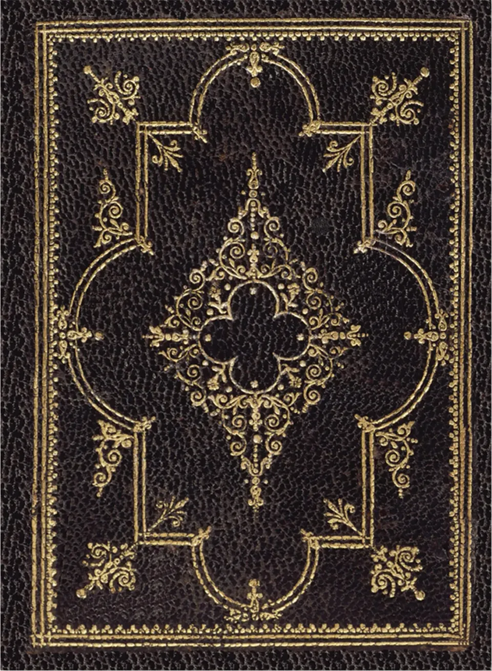 Peter Pauper Press Obsidian notatbok linjert 120 gsm gullsnitt gave