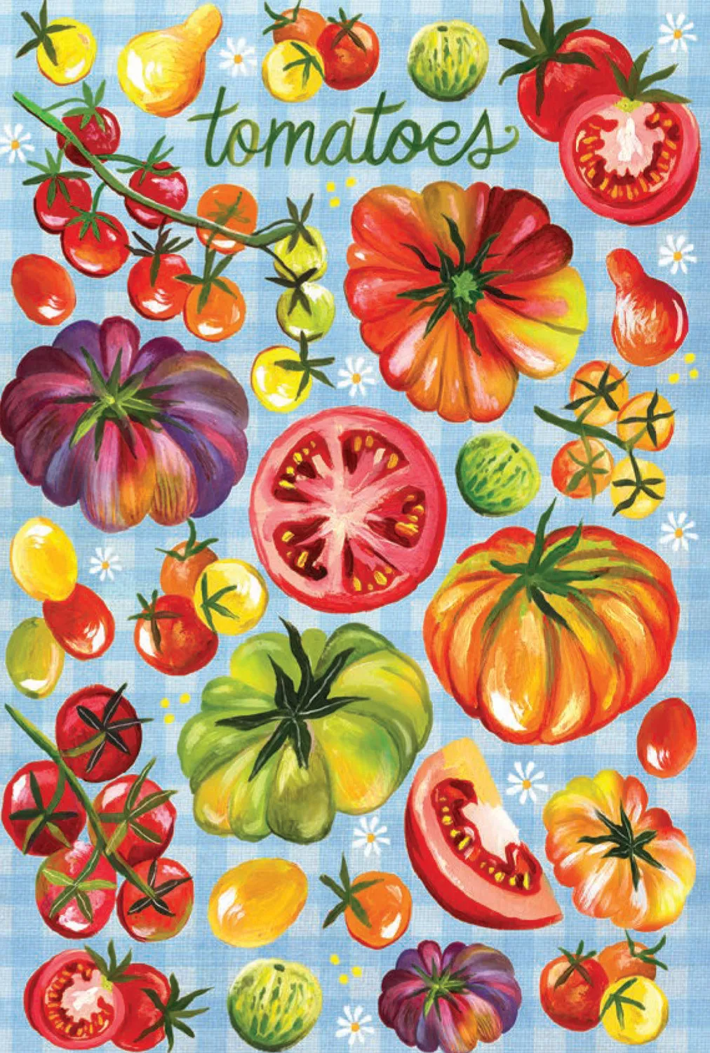 Wildflower Picnic Postcards postkortbok 100 stk Katie Daisy