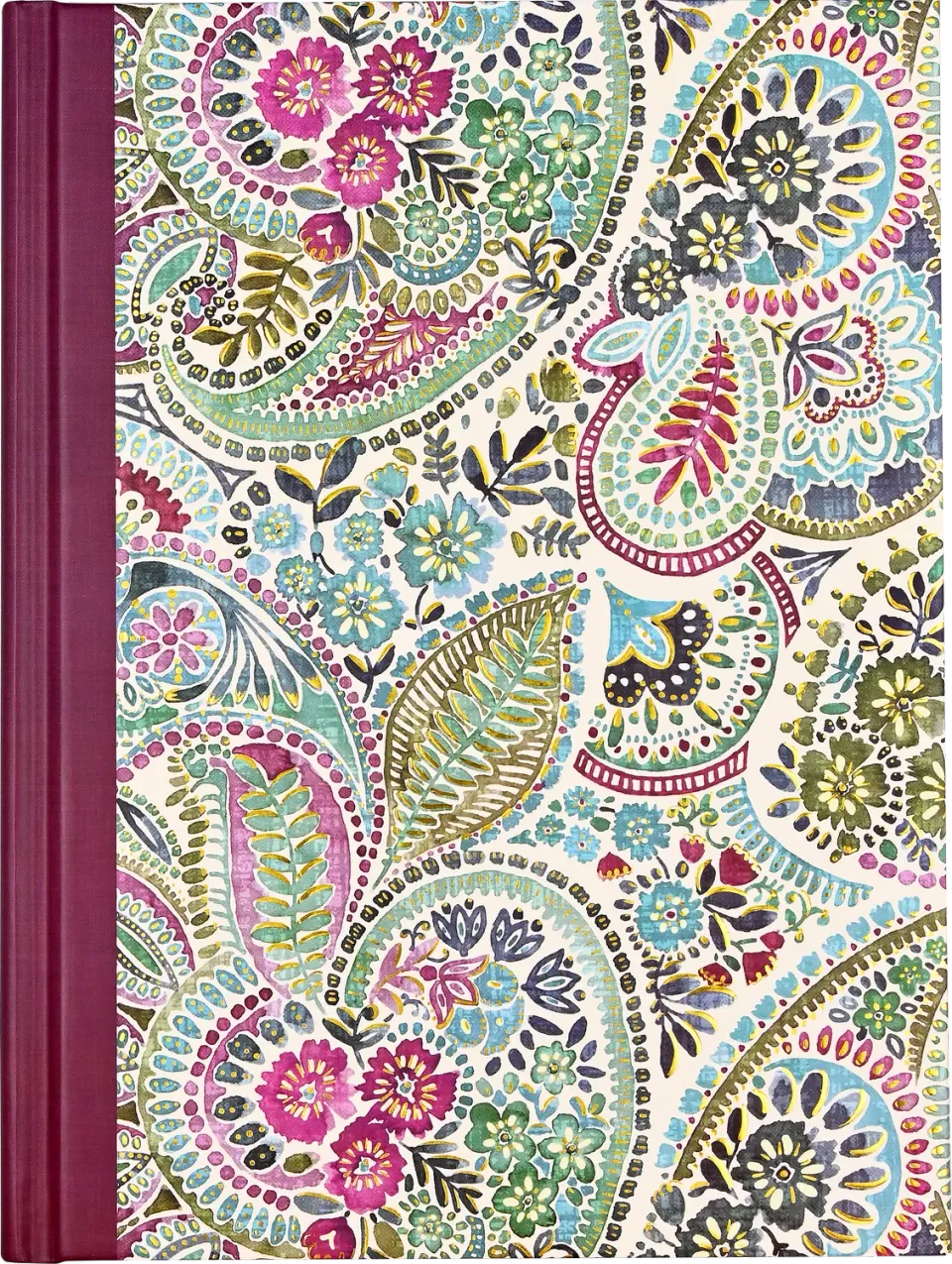 Peter Pauper Press Watercolor Paisley notatbok linjert