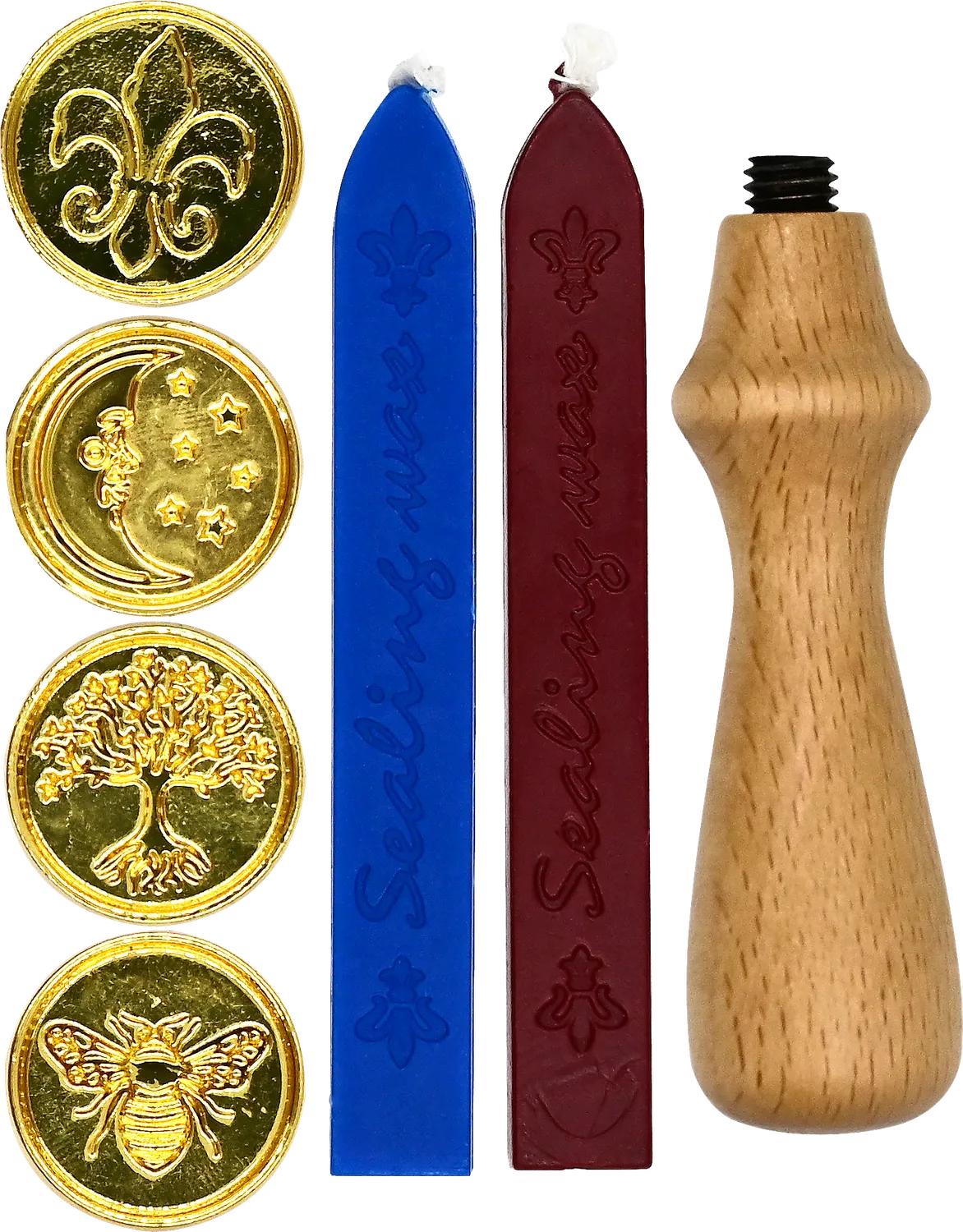 Peter Pauper Press Sealing Wax stempelsett 4 stempler voks