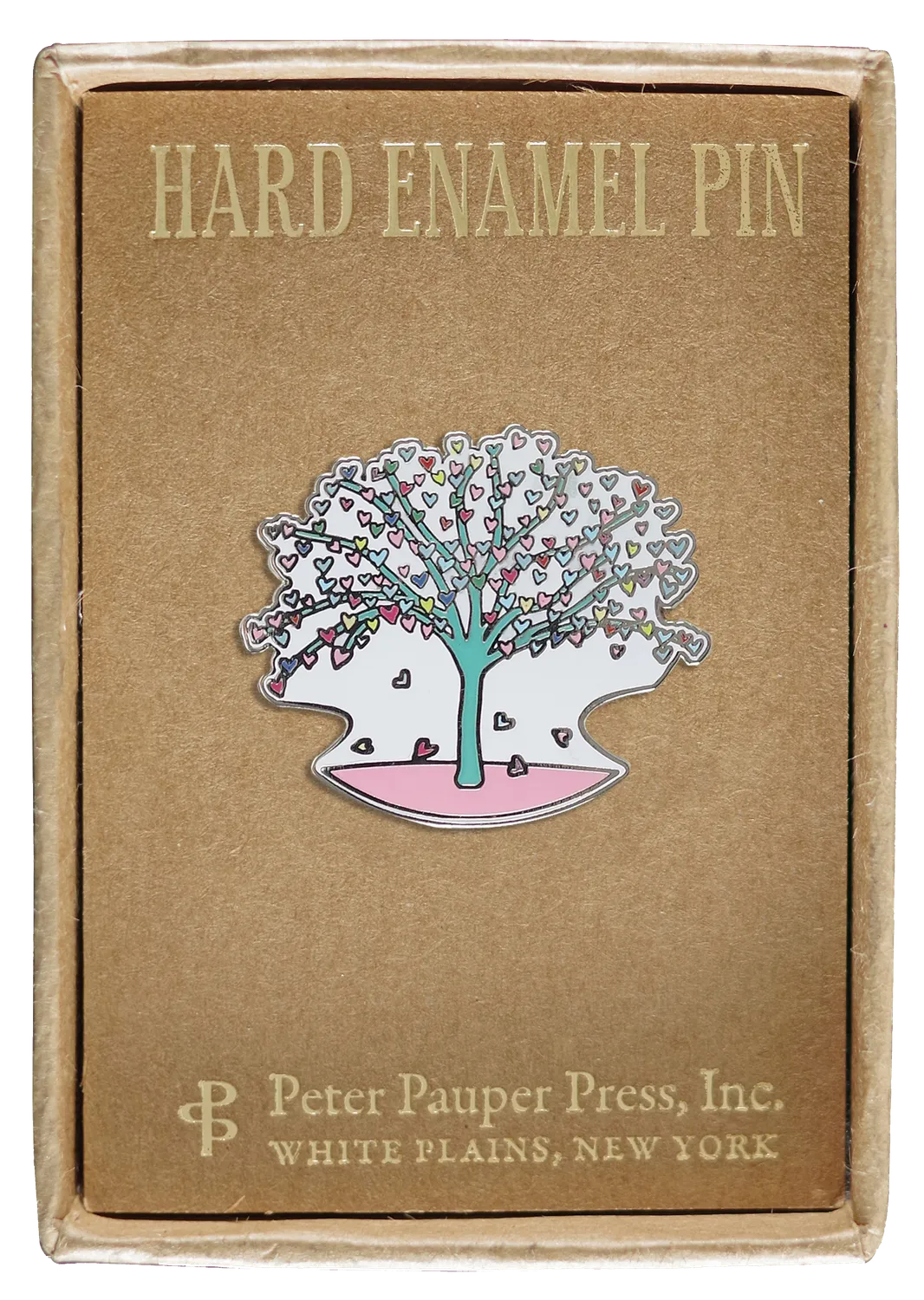 Peter Pauper Press Tree of Hearts emaljenål gaveeske
