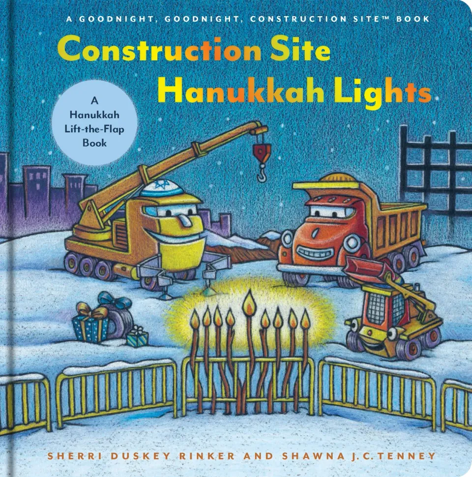 Abrams & Chronicle Books Goodnight Construction Site Hanukkah Lights klaffebok