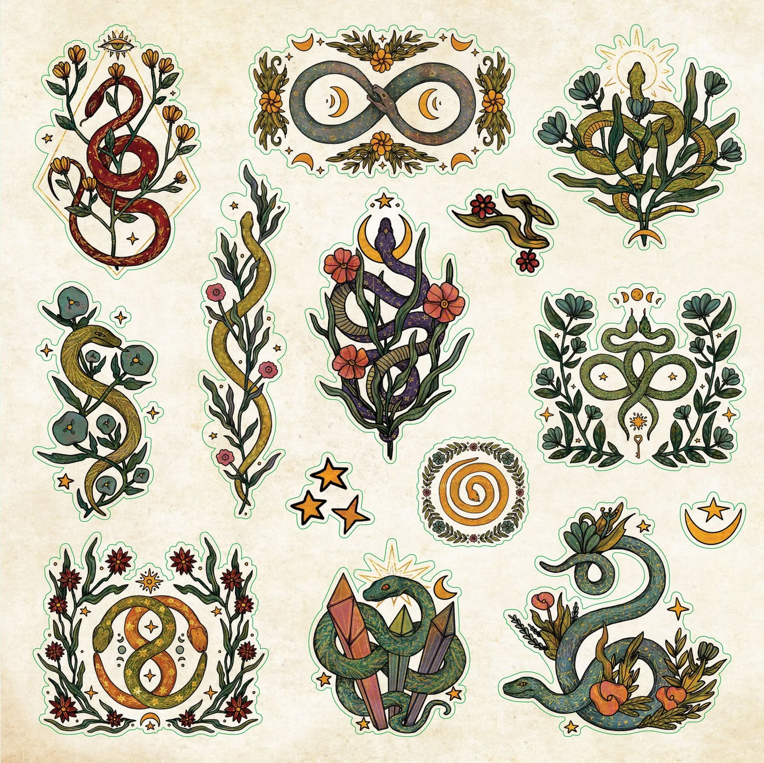 Peter Pauper Press Enchanted Forest klistremerkebok 800 stk