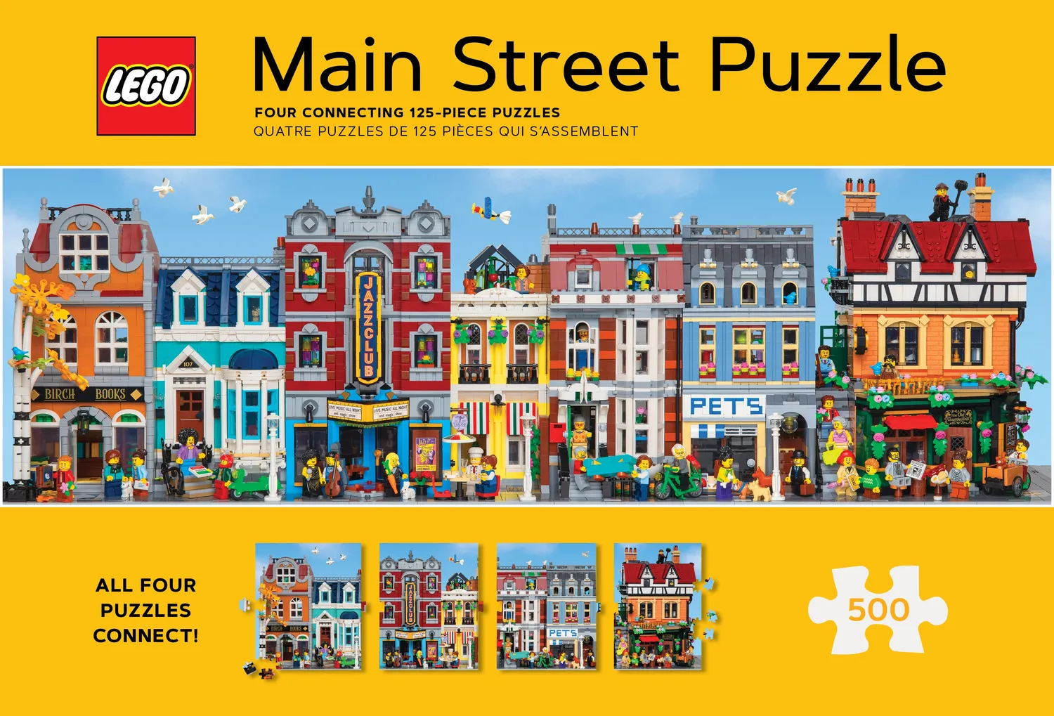 LEGO Main Street puslespill 4x125 brikker gave