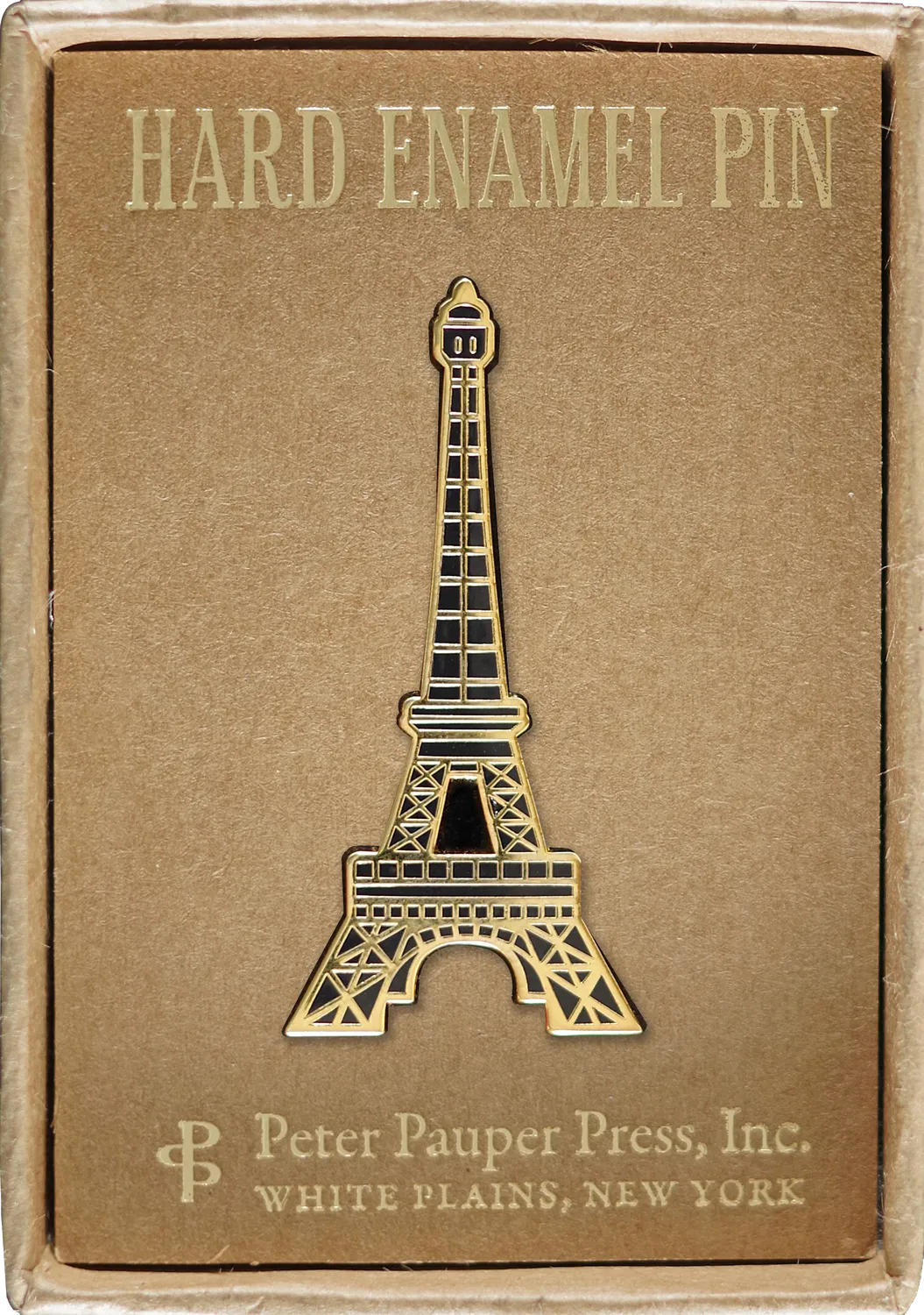 Peter Pauper Press Eiffel Tower emaljenål pin Paris gaveeske