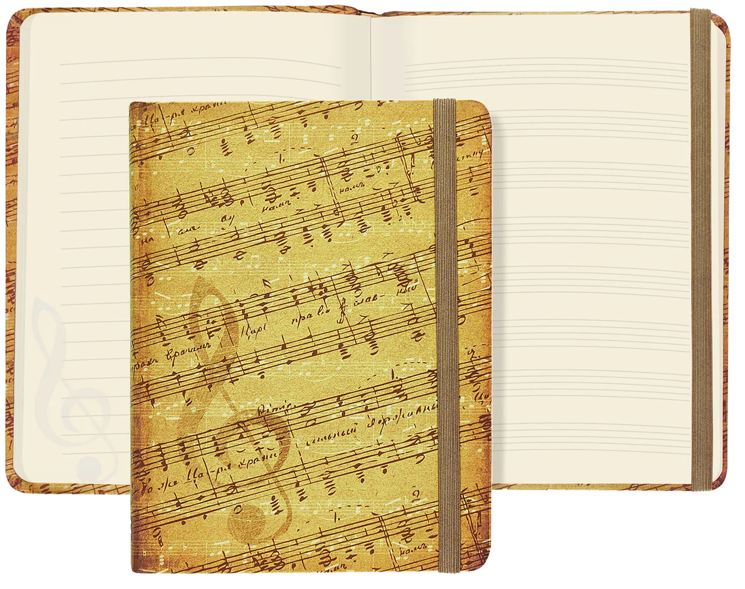 Peter Pauper Press Music Journal notatbok noter og tekst 160s