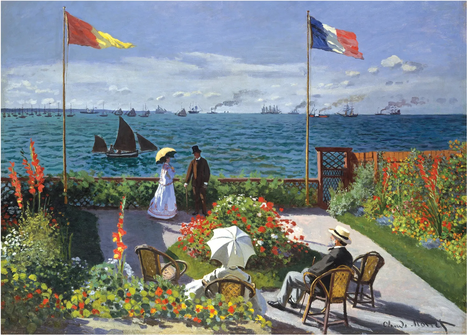Peter Pauper Press Garden at Sainte-Adresse puslespill 1000 brikker Monet
