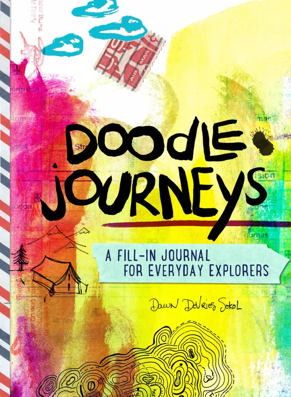 Abrams Doodle Journeys aktivitetsbok pocket barn 8-12