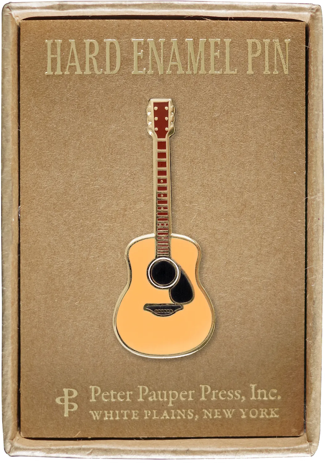 Peter Pauper Press Guitar emaljepinne akustisk gitar