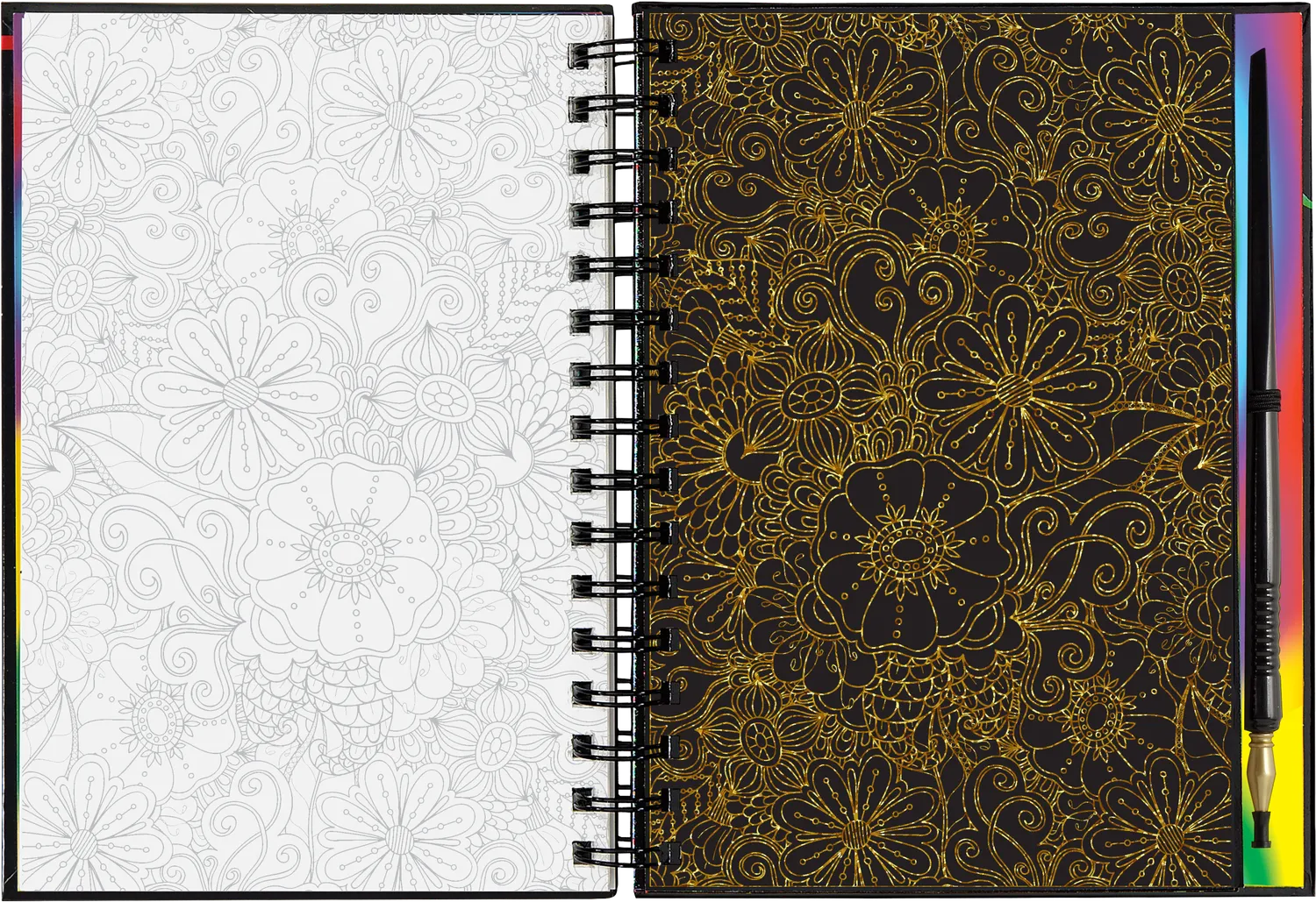 Peter Pauper Press Scratch and Sketch Extreme! Flowers skrapebok
