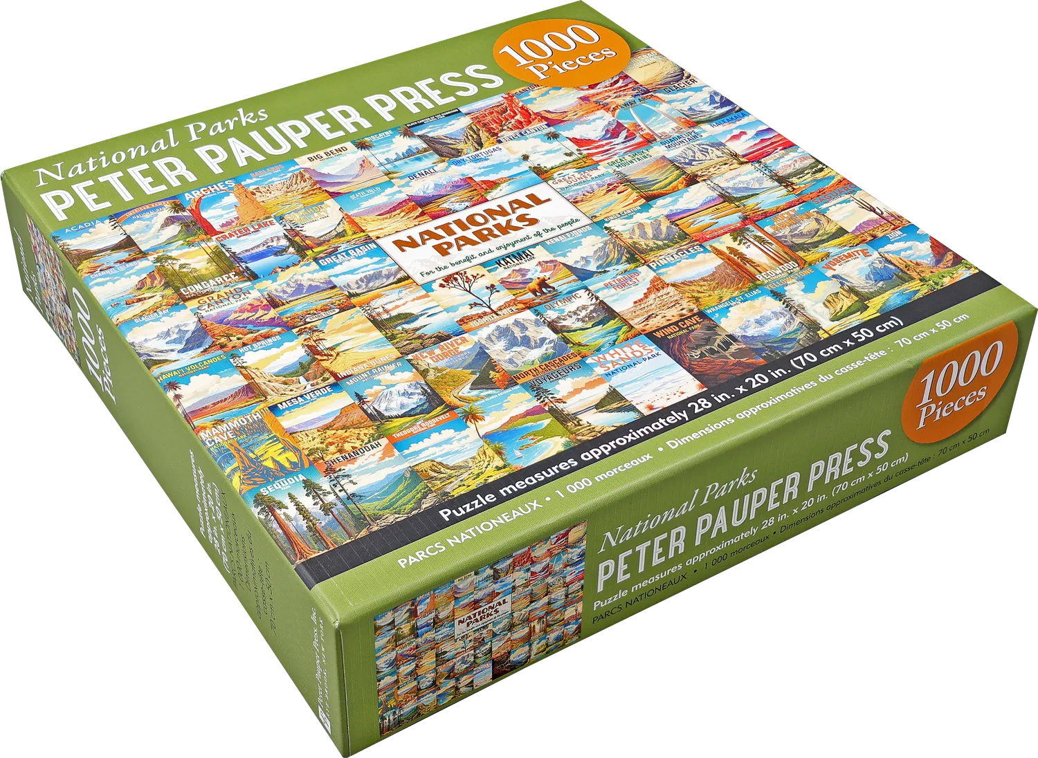 Peter Pauper Press National Parks puslespill 1000 brikker