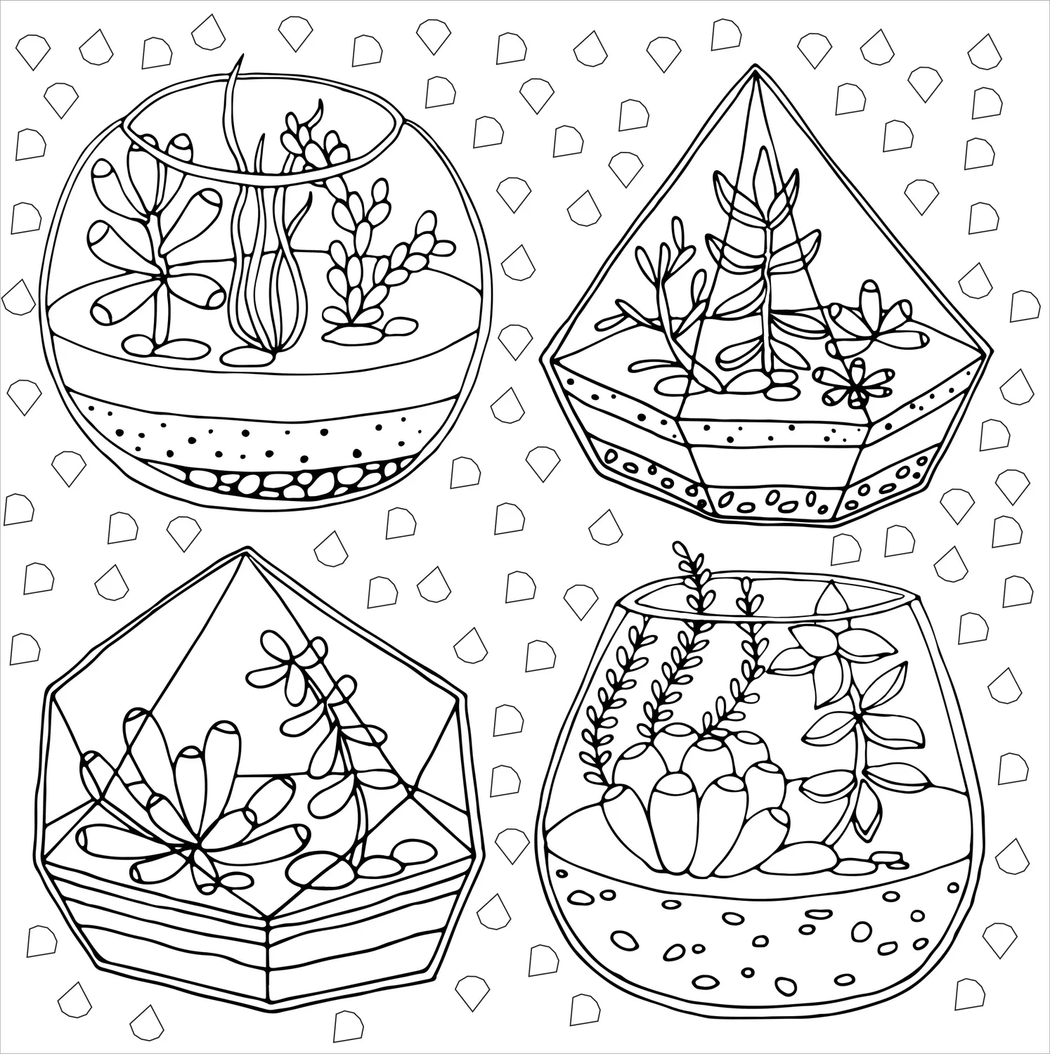 Peter Pauper Press Succulents fargeleggingsbok 31 motiver