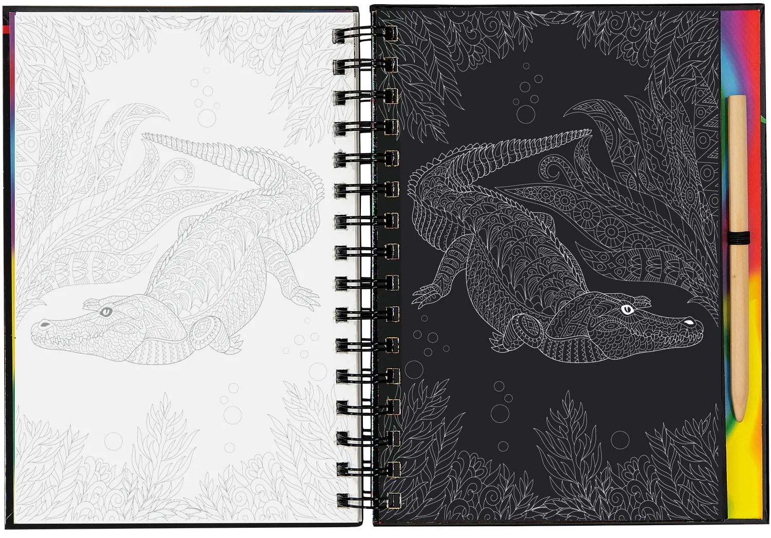 Scratch and Sketch Extreme Animals skrapebok barn
