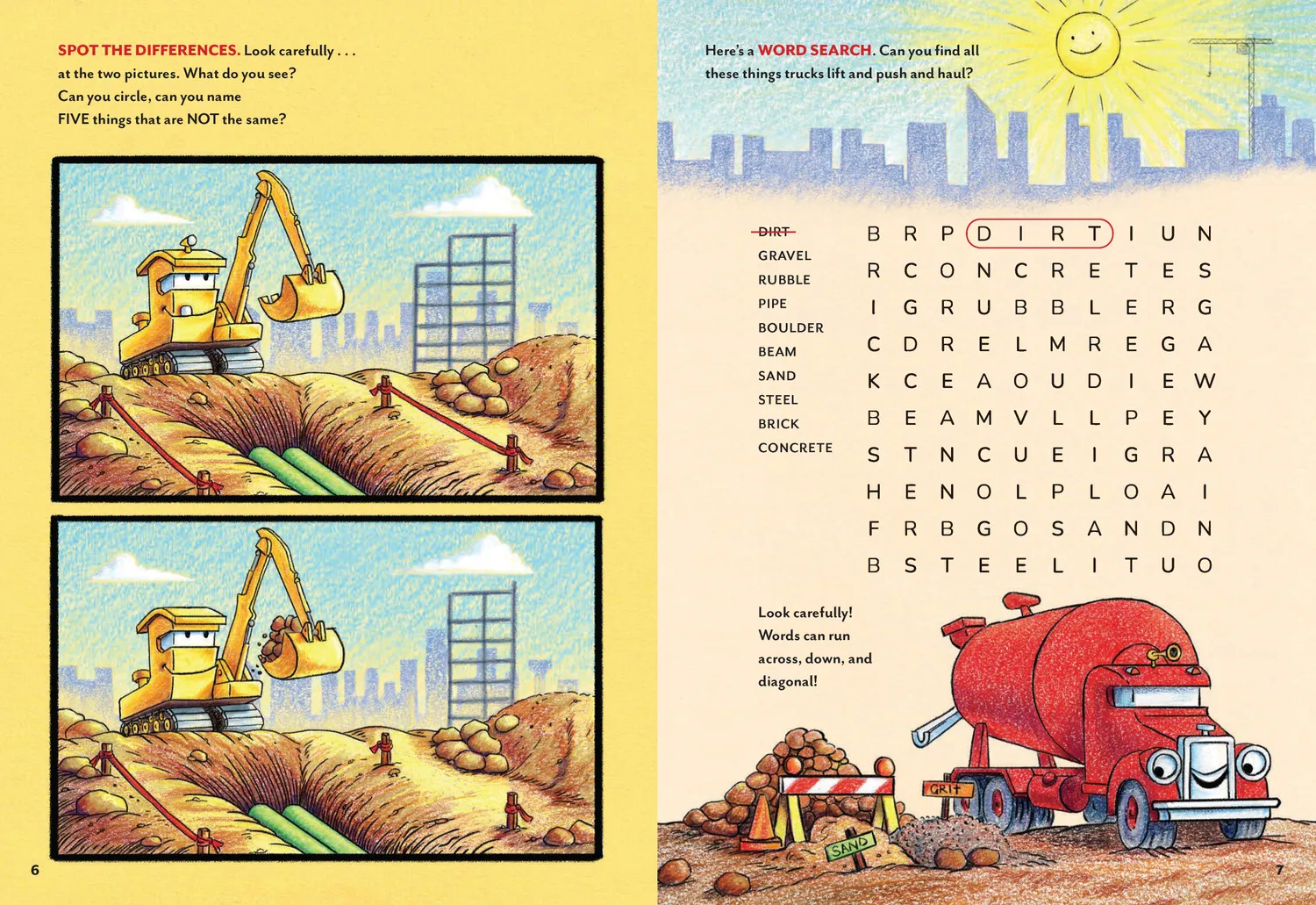 Chronicle Books Goodnight Construction Site Sticker aktivitetsbok med klistremerker