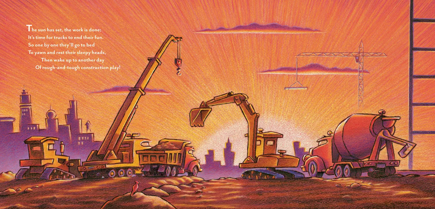 Abrams and Chronicle Goodnight Construction Site bok deluxe maskiner