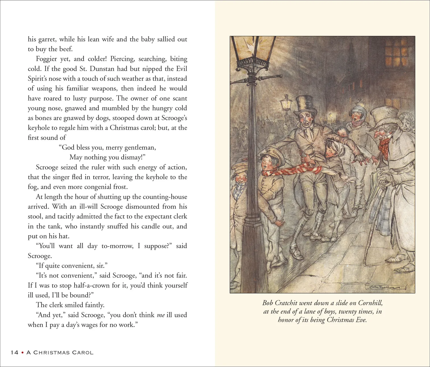 Peter Pauper Press Classic A Christmas Carol innbundet julebok