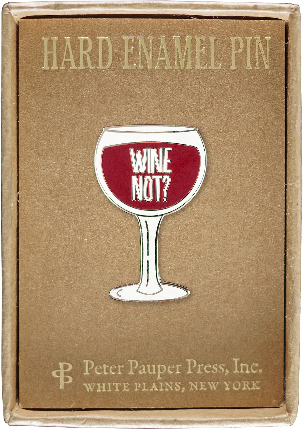 Peter Pauper Press Wine Not emaljepinne i gaveeske