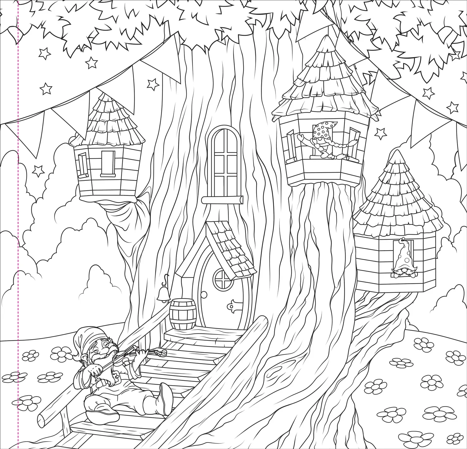 Peter Pauper Press Enchanted Kingdom fargeleggingsbok magi