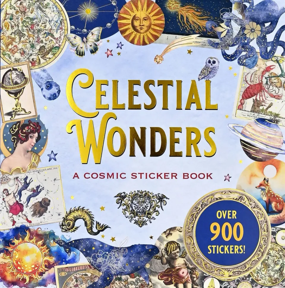 Peter Pauper Press Celestial Wonders klistremerkebok 900