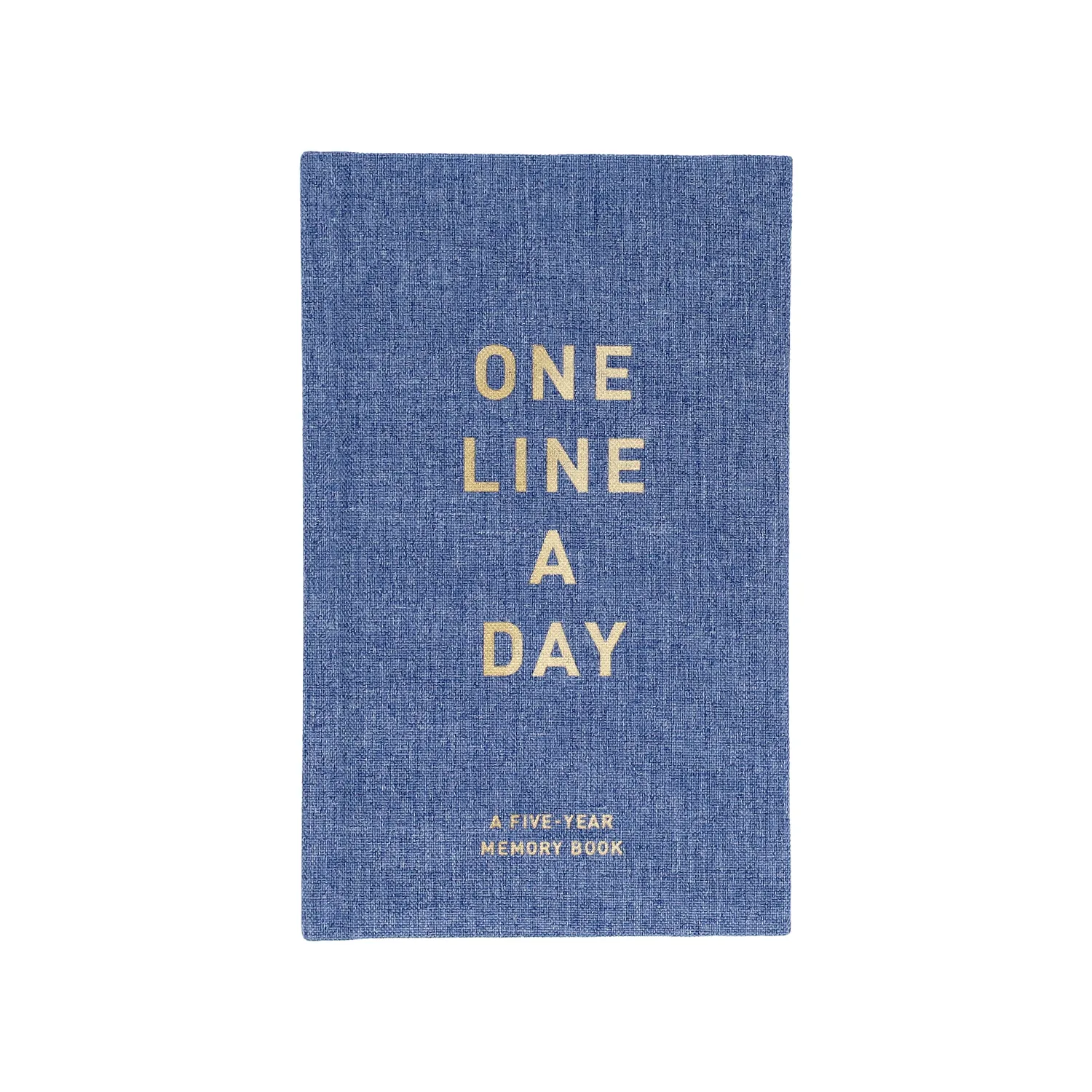 One Line a Day Denim dagbok 5-års minnebok innbundet