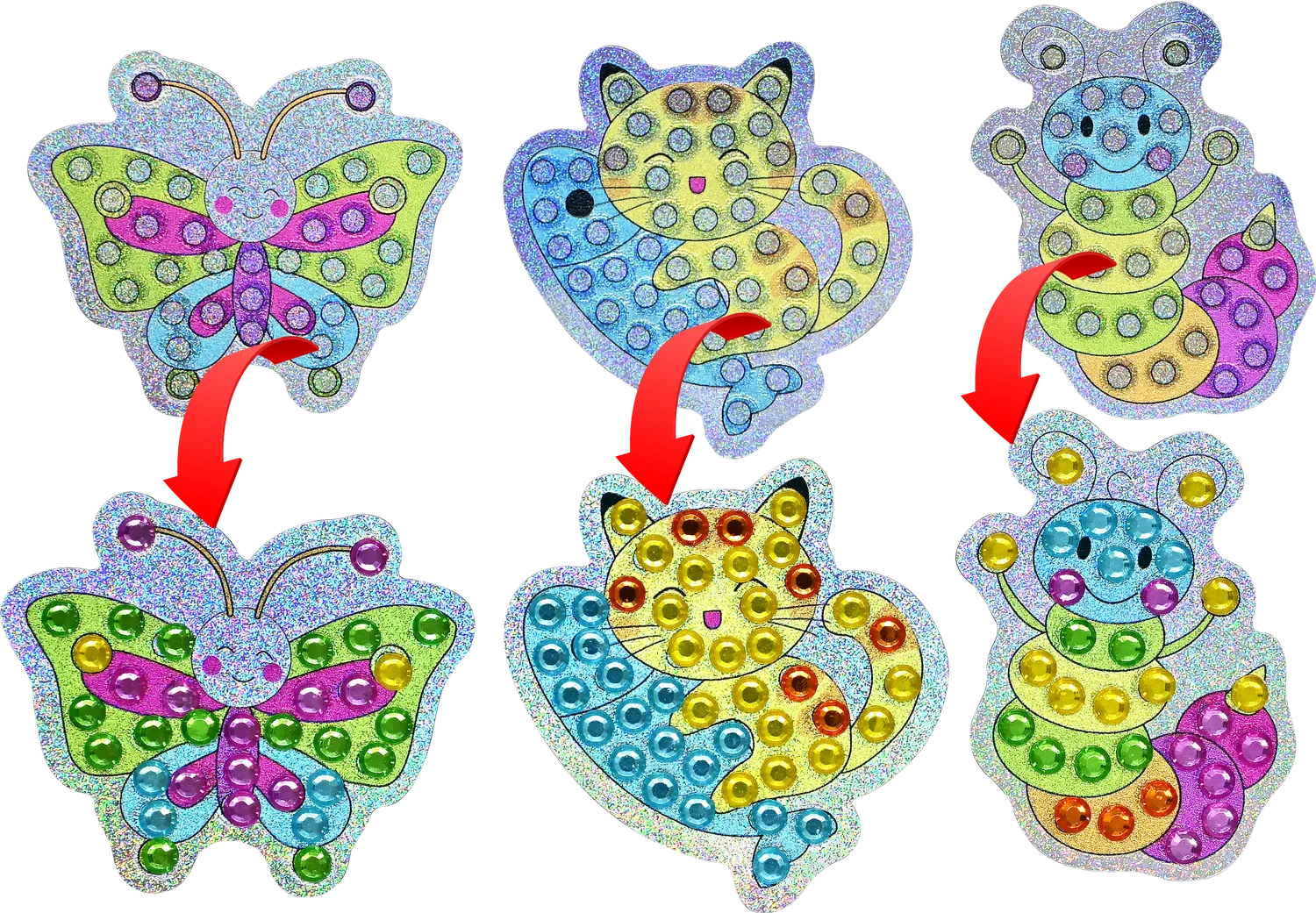 Peter Pauper Press Big Gem Painting Sticker Kit diamantmaling