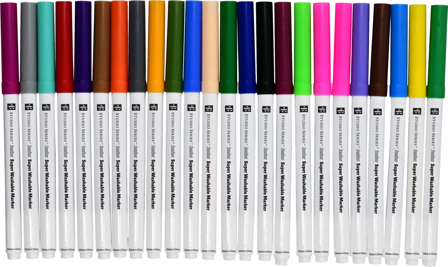 Peter Pauper Press Super Washable Markers tusjer 24-pakning vaskbare