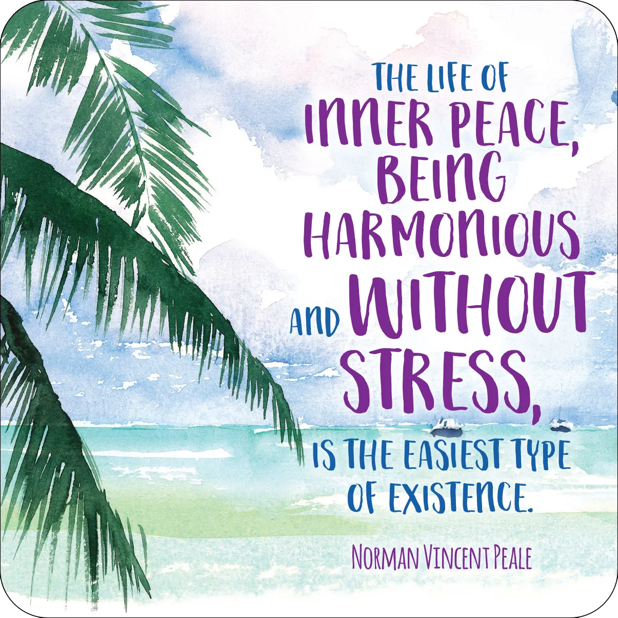 Peter Pauper Press More Calm Less Stress kort 50 stk ro