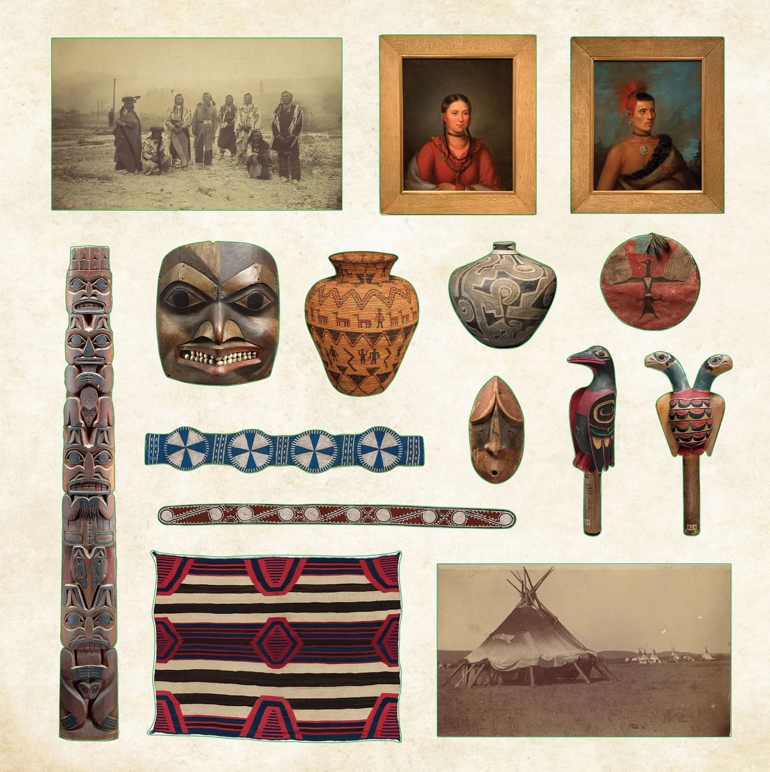 Peter Pauper Press Museum Treasures klistremerkebok 740 stk kunst