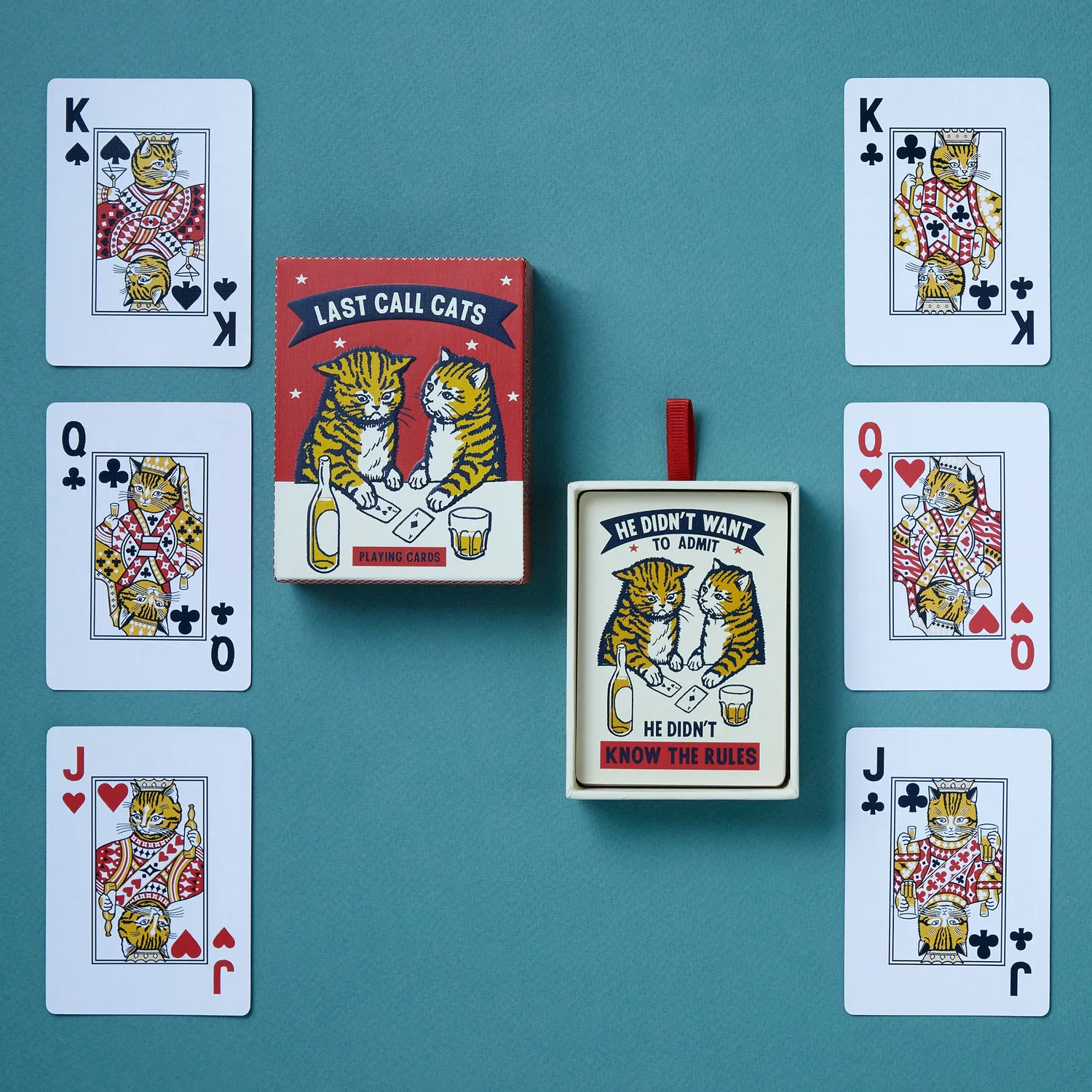 Chronicle Books Last Call Cats spillkort kortstokk 54 kort