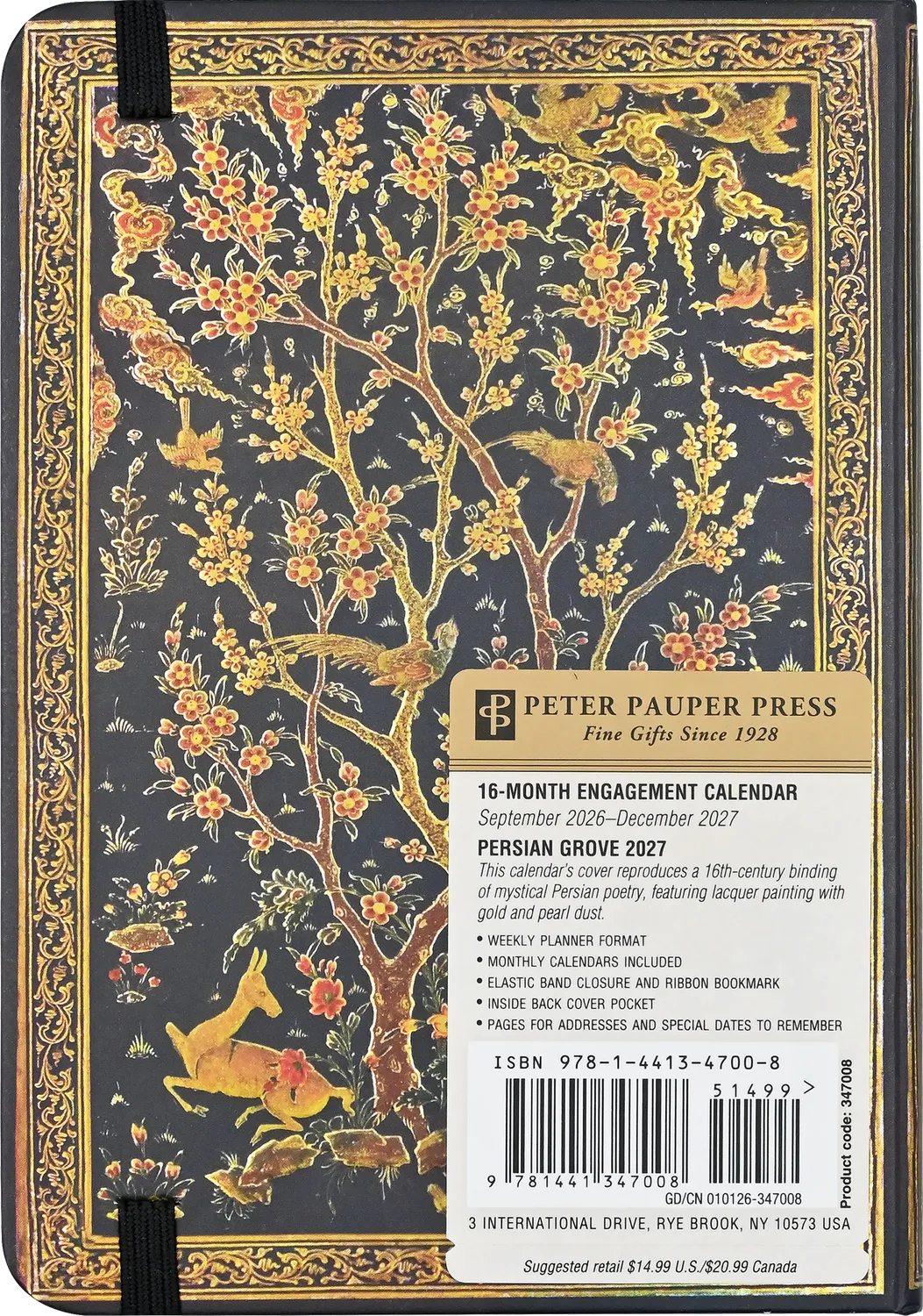 Peter Pauper Press Persian Grove 2027 ukeplanlegger