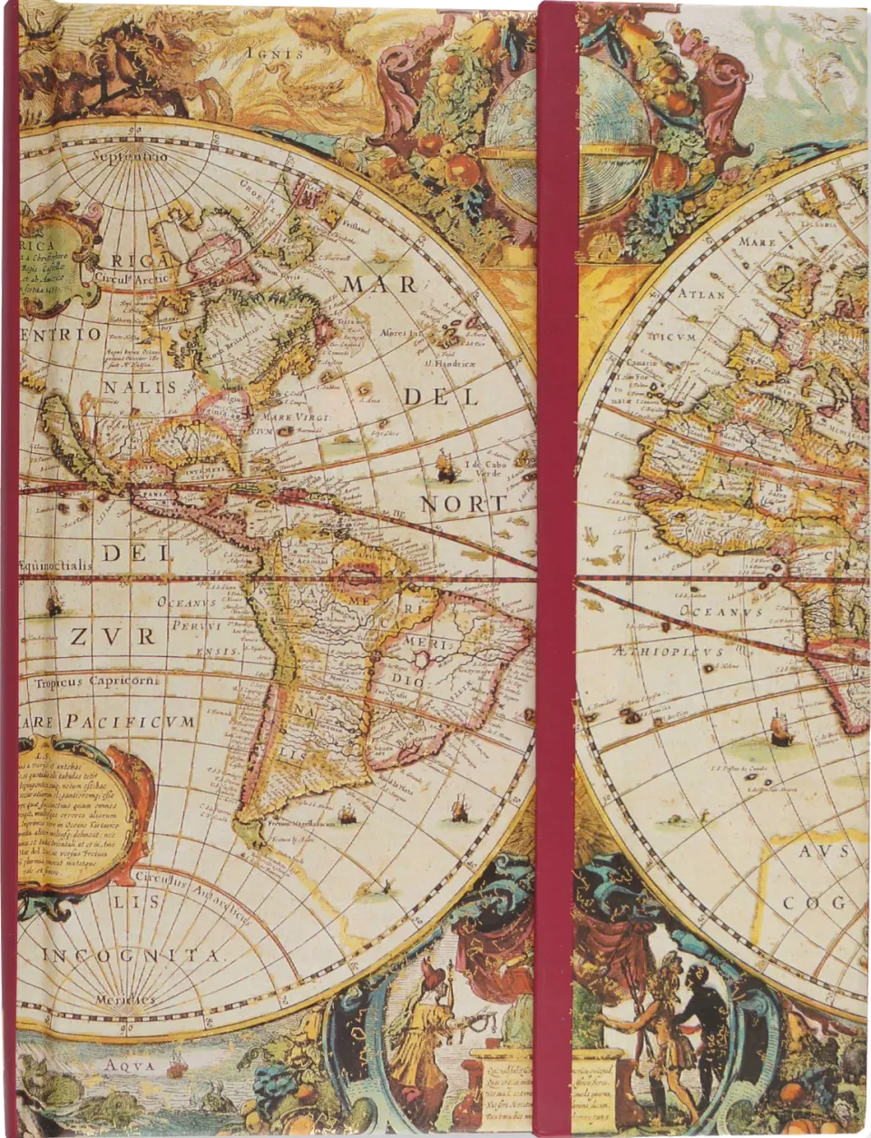 Peter Pauper Press Old World reisedagbok kart magnet