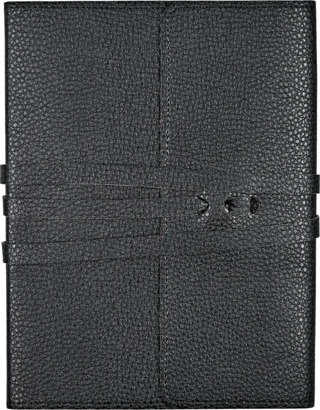 Peter Pauper Press Black Leather Wrap Journal dagbok 192 sider svart