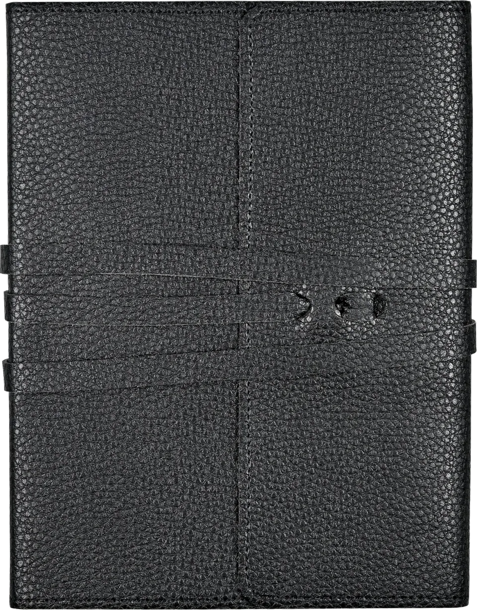 Peter Pauper Press Black Leather Wrap Journal dagbok 192 sider svart