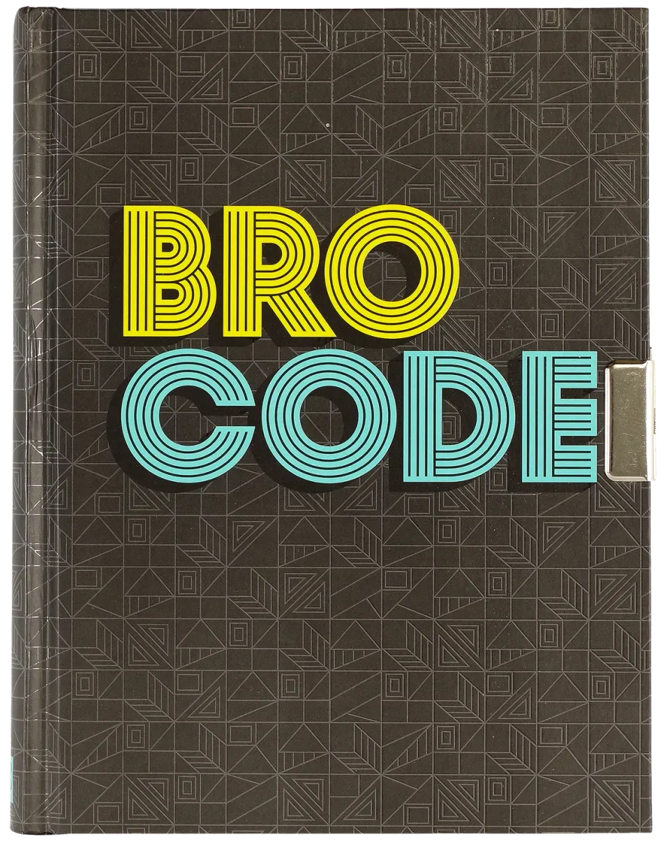 Peter Pauper Press Bro Code låsedagbok med nøkkel
