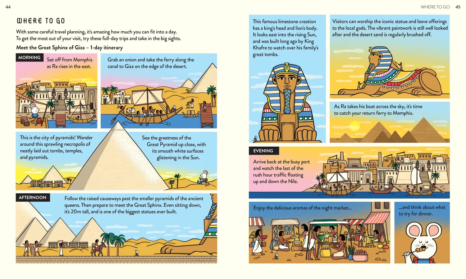 Abrams and Chronicle Tiny Tours Ancient Egypt reisebok pocket oldtid
