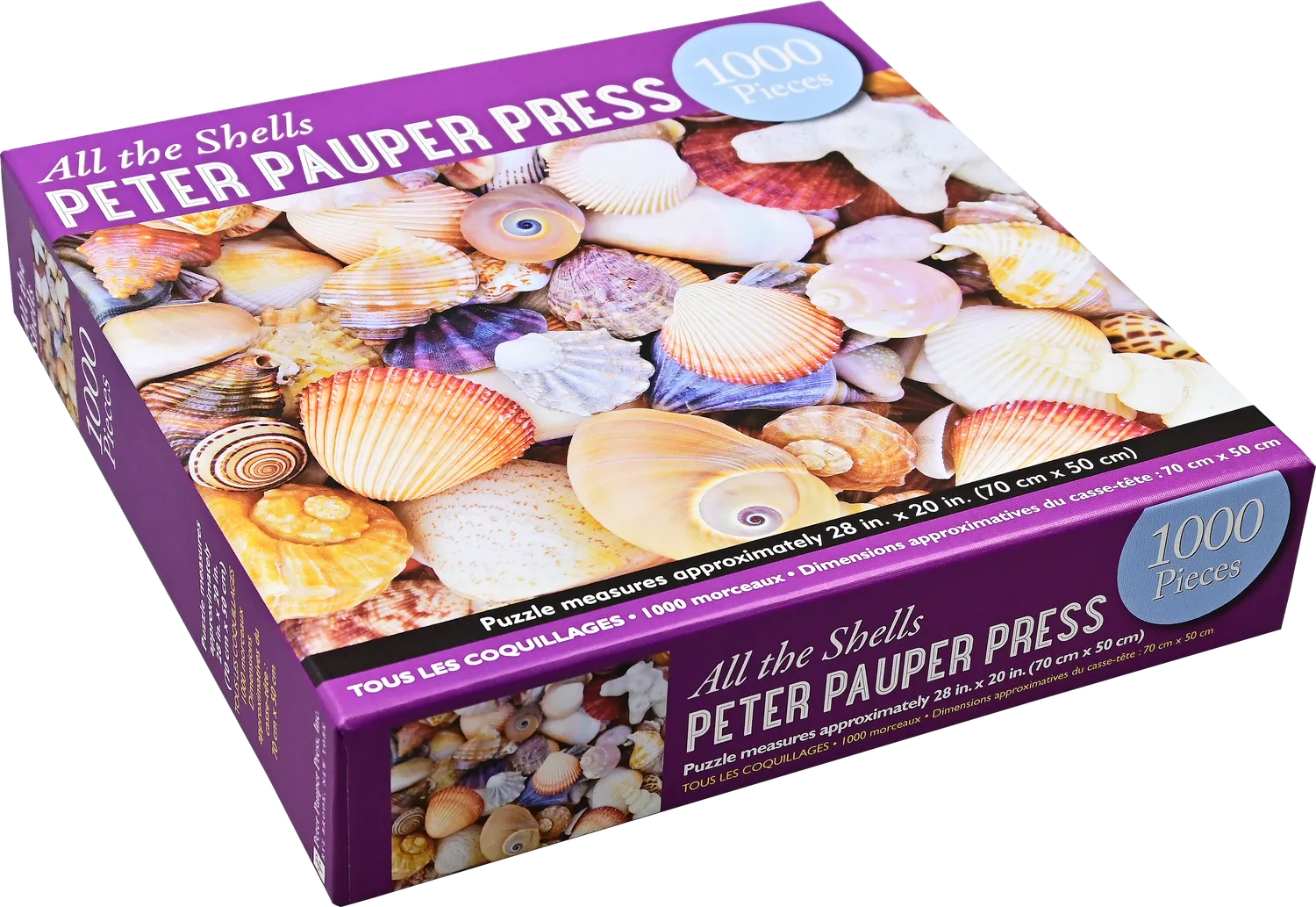 Peter Pauper Press All the Shells puslespill 1000 brikker skjell