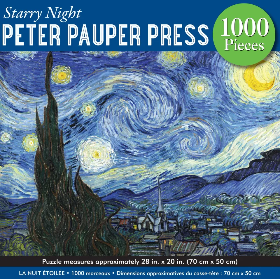 Peter Pauper Press Starry Night puslespill 1000 biter Van Gogh