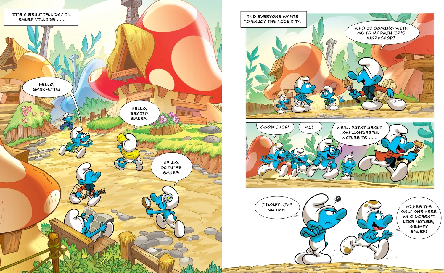 Abrams and Chronicle We Are Smurfs Bright New Days 3 tegneserie