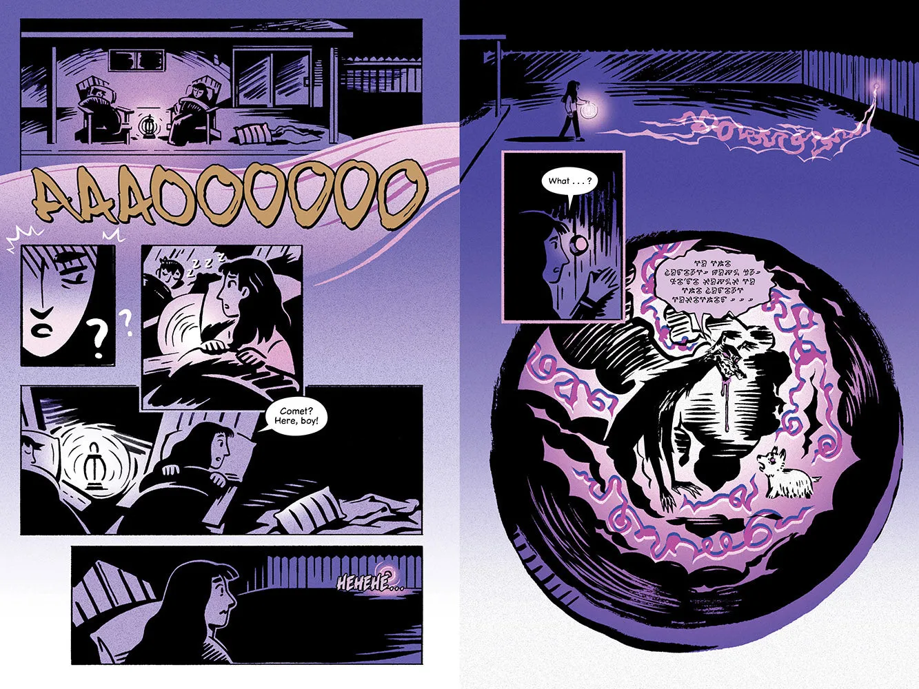 Are You Afraid of the Dark Witch's Wings grafisk roman innbundet skrekk