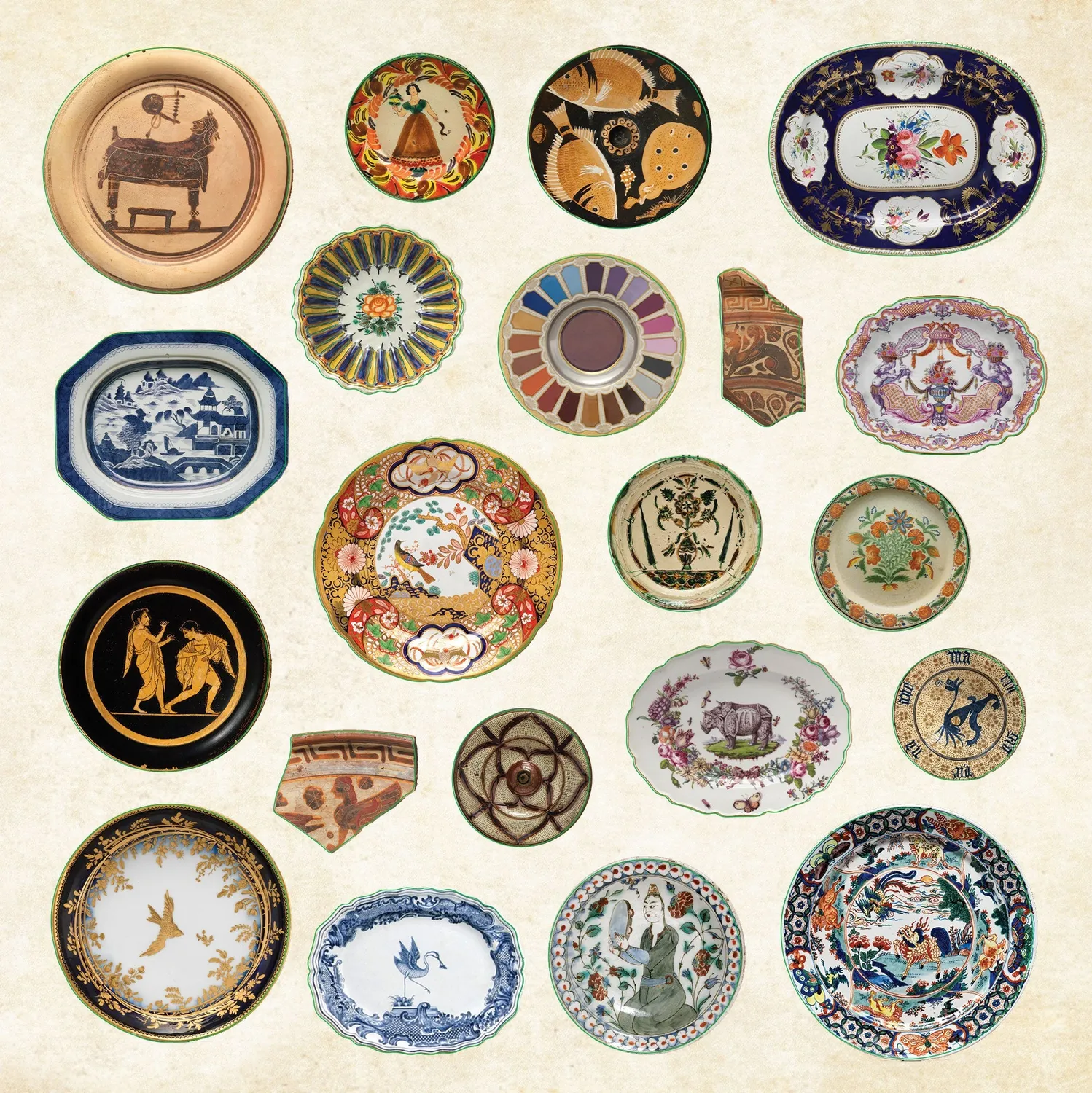 Peter Pauper Press Museum Treasures klistremerkebok 740 stk kunst