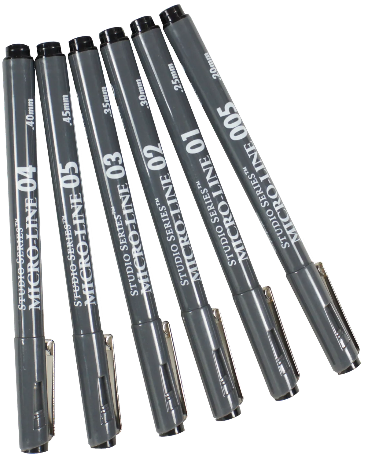 Peter Pauper Press Studio Series Micro-Line Pen Set finelinere 6 stk svart