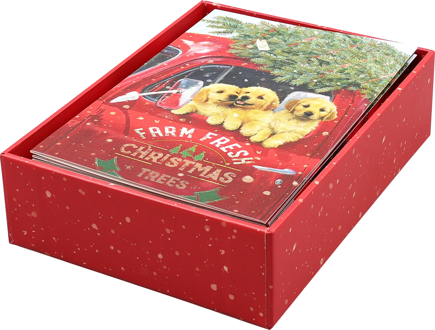 Peter Pauper Press Festive Pups julekort 20 stk små kort